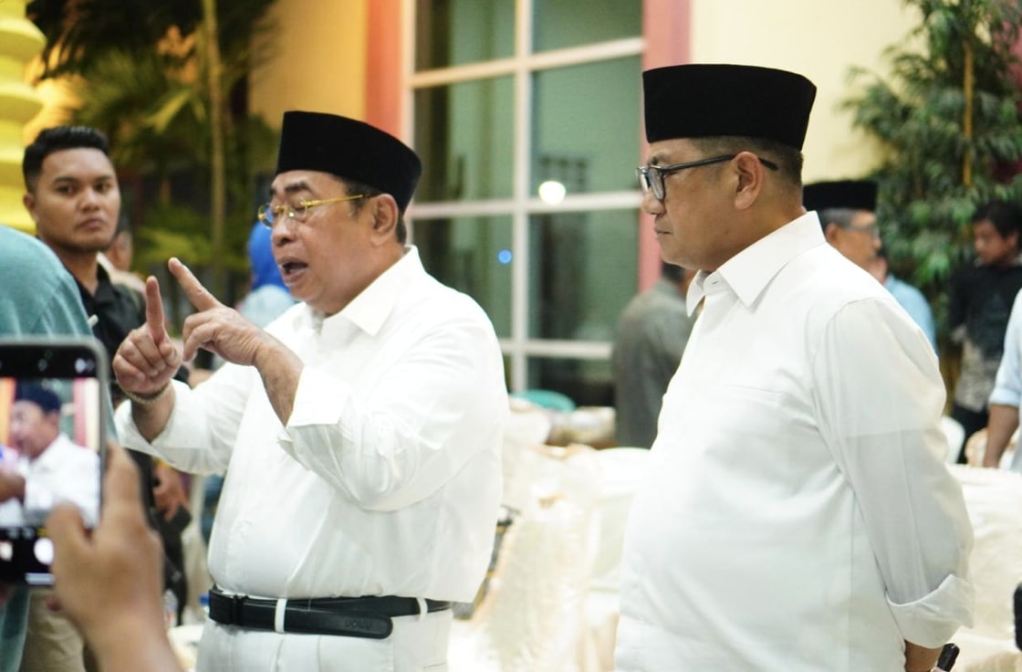 Wali Kota Gorontalo, Adhan Dambea, Wakil Wali Kota Gorontalo, Indra Gobel. (Foto: Humas Pemkot Gorontalo)