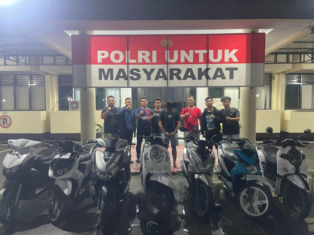 Satuan Reskrim Polresta Gorontalo Kota berhasil membongkar aksi pencurian kendaraan bermotor (curanmor) yang meresahkan warga/Hibata.id