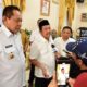 Menteri Kelautan Perikanan RI, Sakti Wahyu Trenggono diwawancarai usai jamuan makan siang di Rudis Gubernur Gorontalo, Selasa (29/4/2025). (Foto : Mila Kominfotik)/Hibata.id