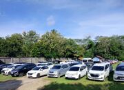 Deretan mobil yang siap dilelang di Cabang JBA Indonesia/JBA/Hibata.id