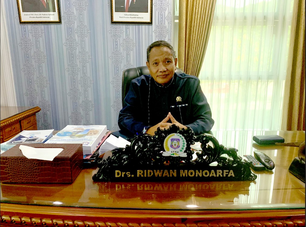 Wakil Ketua DPRD Provinsi Gorontalo, Ridwan Monoarfa/Hibata.id