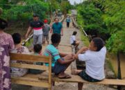 jembatan penghubung di RT 15, Desa Harapan, Kecamatan Wonosari, Kabupaten Boalemo, Provinsi Gorontalo/Hibata.id
