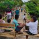 jembatan penghubung di RT 15, Desa Harapan, Kecamatan Wonosari, Kabupaten Boalemo, Provinsi Gorontalo/Hibata.id