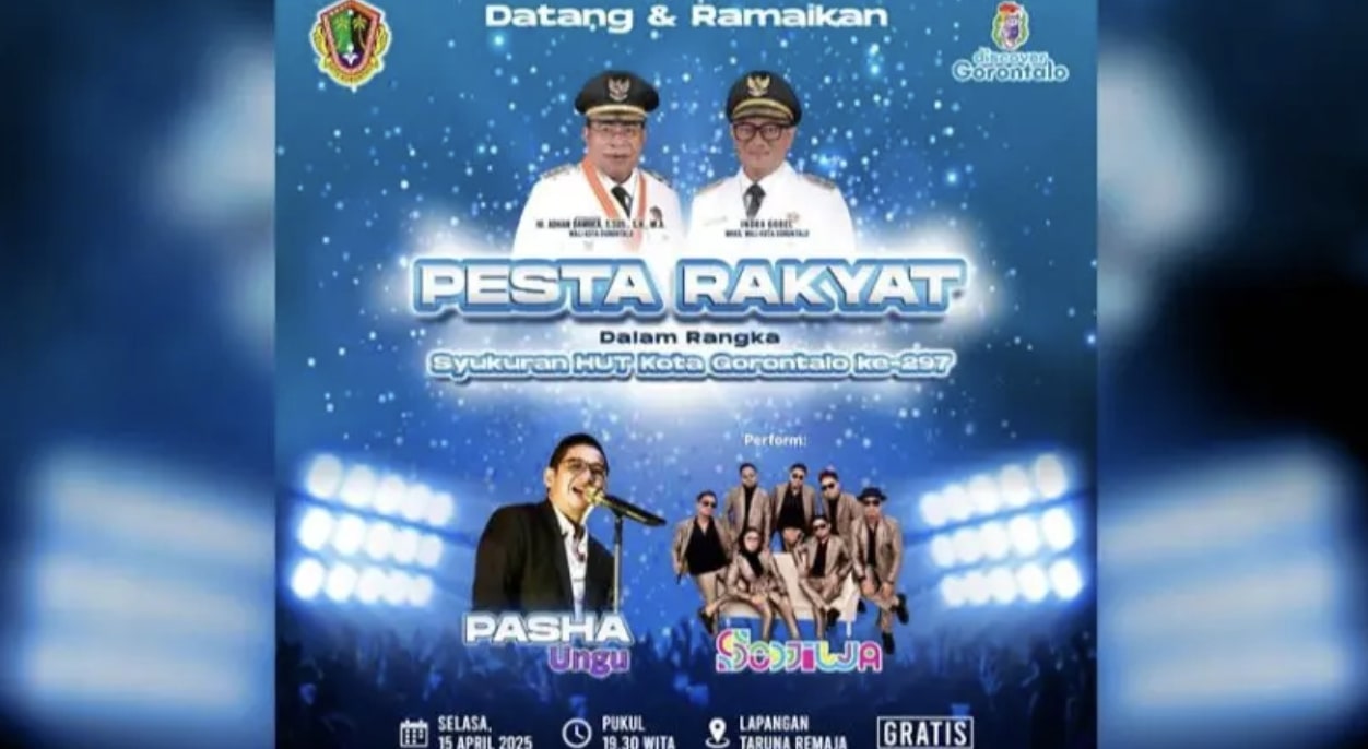 Pamplet Hari Ulang Tahun (HUT) ke-297 Kota Gorontalo. (Foto: Humas Pemkot Gorontalo)
