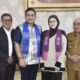 Pasha "Ungu" bersama Wali Kota Gorontalo, Adhan Dambea dan Wakil Wali Kota Gorontalo, Indra Gobel. (Foto: Humas Pemkot Gorontalo)