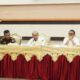 Wali Kota Adhan Dambea saat memimpin langsung High Level Meeting (HLM) Tim Pengendali Inflasi Daerah (TPID) triwulan pertama di Banthayo Lo Yiladia. (Foto: Humas Pemkot Gorontalo)