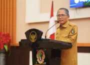 Sekretaris Daerah Kota Gorontalo, Ismail Madjid saat memberikan sambutan di orum organisasi perangkat daerah. (Foto: Humas Pemkot Gorontalo)