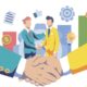 ilustrasi penggabungan dua lembaga jadi satu