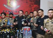 Ratusan Liter Miras Diamankan yang diamankan oleh Satuan Polisi Pamong Praja (Satpol PP) Kota Gorontalo. (Foto: Humas Pemkot Gorontalo)