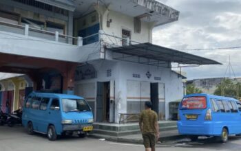 Sejumlah angkat yang berada di terimal bayangan. (Foto: Humas Pemkot Gorontalo)