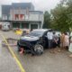 Mobil yang dipakai Ketua Badan Pengawas Pemilihan Umum (Bawaslu) Provinsi Gorontalo, Idris Usuli ringsek akibat kecelakaan/Hibata.id