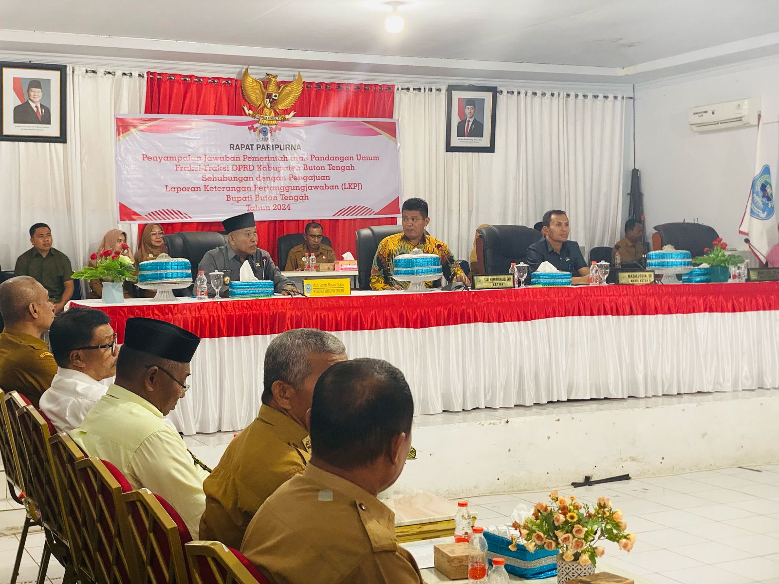 Laporan Keterangan Pertanggungjawaban (LKPJ) Bupati tahun anggaran 2024, dalam rapat paripurna yang digelar di kantor DPRD Buteng, Selasa (22/4/2025)/Hibata.id