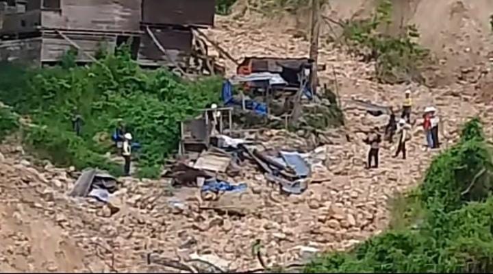 Pondok yang diduga dibongkar paksa. (Foto: Dok. Istw Hibata.id)