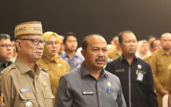 Bupati Ismet Mile saat menghadiri Musyawarah Perencanaan Pembangunan Daerah (Murenbangda) Rencana Kerja Pemerintah Daerah (RKPD) Provinsi Gorontalo, di Grand Q Hotel Kota Gorontalo, Selasa (29/4/2025). (F.dok.istimewa)/Hibata.id