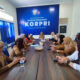 Pelaksanaan rapat perdana DWP Unit Dinas Kominfo Kabupaten Bone Bolango melakukan rapat perdana untuk membahas pembentukan pengurus yang baru, berlangsung di Aula Sekretariat Dewan Pengurus Korpri Kabupaten Bone Bolango, Senin (26/5/2025). (F.AKP)