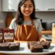 cara membuat brownies kukus chocolatos ©Ilustrasi dibuat AI/Hibata.id