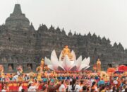 Perayaan Waisak 2024 di Candi Borobudur. (dok. InJourney)/Hibata.id