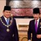 Presiden Prabowo Subianto menerima penganugerahan Bintang Kebesaran Negara Brunei Darussalam "Darjah Kerabat Laila Utama Yang Amat Dihormati" (D.K.L.U) dari Sultan Hassanal Bolkiah. (Foto: Muchlis Jr - Biro Pers Sekretariat Presiden)/Hibata.id