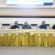 Pemerintah Kota Gorontalo saat bersilaturahmi silaturahmi bersama para pedagang Pasar Moodu dan Pasar Liluwo, yang digelar di Bandhayo Lo Yiladia, Rabu (30/4/2025). (Foto: Humas Pemkot Gorontalo)