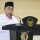 Wali Kota Adhan Dambea saat memberikan sambutan di seremonial pelantikan Palang Merah Indonesia (PMI) Kota Gorontalo, Sabtu pagi, 3 Mei 2025. (Foto: Humas Pemkot Gorontalo)