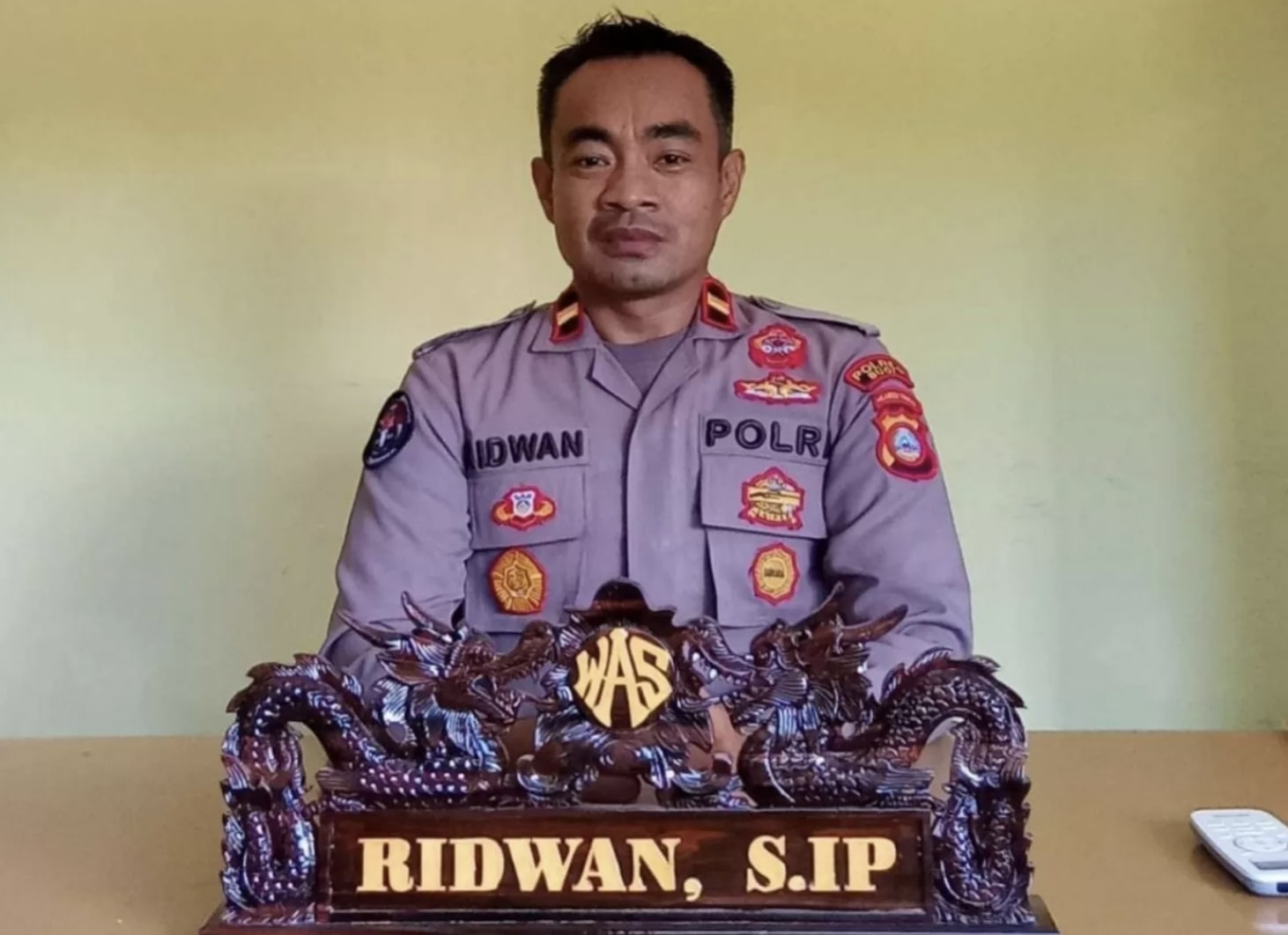 Kapolsek Paleleh, Iptu Ridwan. (Foto: sultengonline.com)