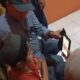 Salah satu anak sedang video call dengan Wali Kota Gorontalo, Adhan Dambea. (Foto: Humas Pemkot Gorontalo)