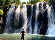 Kabupaten Kepulauan Sangihe, mengalir tiga air terjun alami yang memesona: Nahepese, Elong, dan Matei/FOTO: Hamdan/Hibata.id