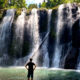 Kabupaten Kepulauan Sangihe, mengalir tiga air terjun alami yang memesona: Nahepese, Elong, dan Matei/FOTO: Hamdan/Hibata.id