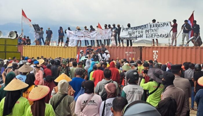 WALHI dan JATAM Sulteng Desak Penghentian Pembangunan Pipa Air Baku di Sungai Karaopa, Morowali