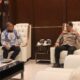 Kepala Kepolisian Daerah Gorontalo, Irjen Pol. Drs. R. Eko Wahyu Prasetyo, S.H., menerima kunjungan audiensi dari Rektor Universitas Negeri Gorontalo (UNG), Prof. Dr. Ir. Eduardo Wolok. Foto: Humas Polda/Hibata.id
