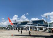 Penerbangan Lion Air di Bandara Djalaludin Gorontalo. Foto: Hibata.id