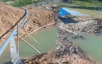 Pipa transmisi air bersih yang kembali mengalami kerusakan. (Foto: Dok. Hibata.id)