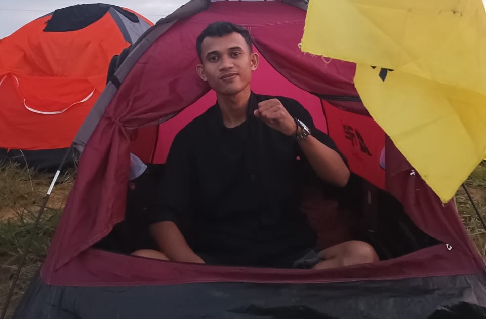 Jumardin Lalesa Warga Desa Molosipat Utara, Kecamatan Popayato Barat, Kabupaten Pohuwato. (Foto: Dok. Hibata.id)