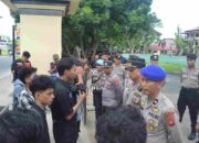 Aliansi Mahasiswa Peduli Lingkungan saat gelar aksi Unjuk Rasa. (Foto: Dok. Istw Hibata.id)