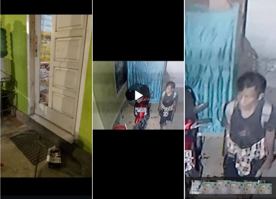 Rekaman CCTV Aksi pencurian itu terekam jelas oleh kamera pengawas yang terpasang di lokasi/Hibata.id