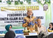 Bupati Bone Bolango, Ismet Mile, menginstruksikan pembentukan kepengurusan Wanita Islam Alkhairat (WIA)