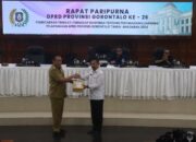 (DPRD) Provinsi Gorontalo melaksanakan rapat Paripurna Pembicaraan Tingkat I terhadap Ranperda tentang Pertanggungjawaban Pelaksanaan APBD Provinsi Gorontalo Tahun Anggaran 2024. Foto: Hibata.id