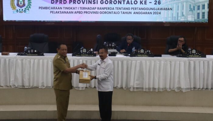 DPRD Gorontalo Bahas Pertanggungjawaban APBD 2024, Gubernur Sampaikan Sesuatu