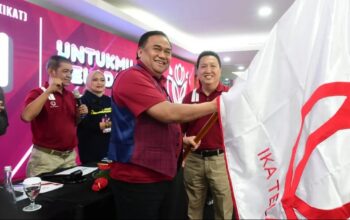 Garibaldi Thohir didaulat sebagai Ketua Ikatan Keluarga Alumni SMA Negeri 3 Teladan Jakarta (IKA Teladan) menggantikan Rachmat Gobel. Dok. Liputan6.com/Hibata.id