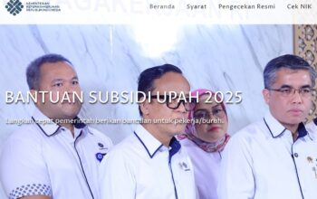 Tangkapan Layar website Kemenaker (BSU)/Hibata.id