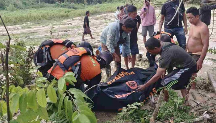 Banjir Bandang di PETI Hulawa, Dua Nyawa Operator Alat Berat Melayang