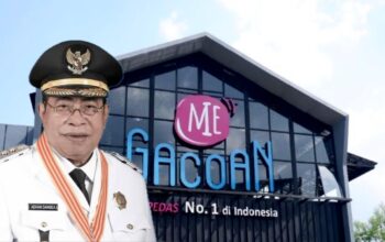 Kolase Foto: Wali Kota Gorontalo dengan Mie Gacoan/Hibata