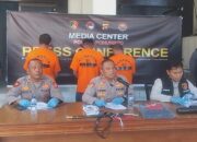 Kepolisian Resor Pohuwato saat melakukan konferensi pers yang digelar pada Jumat, 20 Juni 2025. (Foto: Dok. Hibata.id)