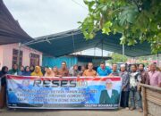 Anggota DPRD Provinsi Gorontalo, Femmy Udoki saat menggelar reses di Desa Pelita Jaya, Kecamatan Bone Raya/Hibata.id