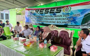 Anggota DPRD Provinsi Gorontalo dari Daerah Pemilihan (Dapil) Bone Bolango, Femmy Udoki, menyerap aspirasi di Desa Molamahu/Hibata.id