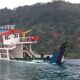 Tangkapan layar, Kapal Feri Kandas Usai Terombang-ambing Ombak Besar di Sultra/Hibata.id