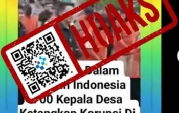 Tangkapan layar - Video 700 Kepala Desa Ditangkap KPK Hoaks, Faktanya Terkait Korupsi di Sulsel/Hibata.id