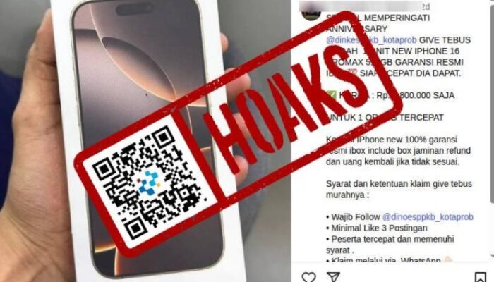 Cek Fakta: Klarifikasi Hoaks Tebus Murah iPhone 16 Pro Max di Kota Probolinggo
