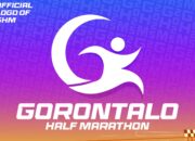 logo resmi Gorontalo Half Marathon 2025 yang menjadi perbinjangan/Hibata.id