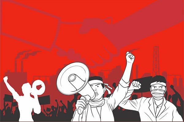 Ilustrasi - Ribuan warga Malaysia dari berbagai latar belakang turun ke jalan/Hibata.id